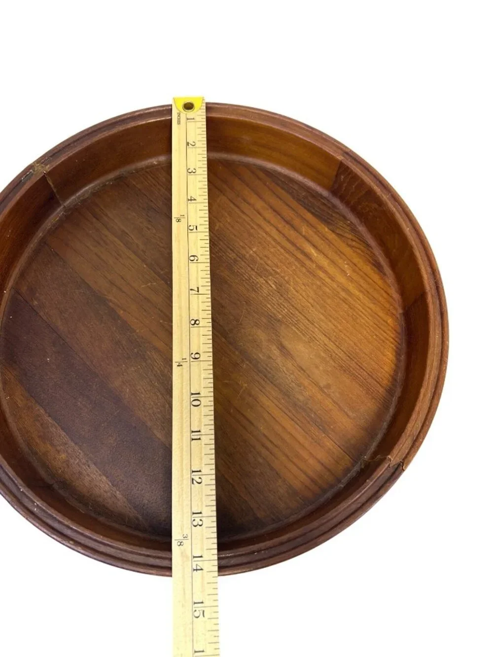 Vtg Dansk Designs Denmark IHQ Teak Round Serving Trays Set of 2 Jens Quistgaard
